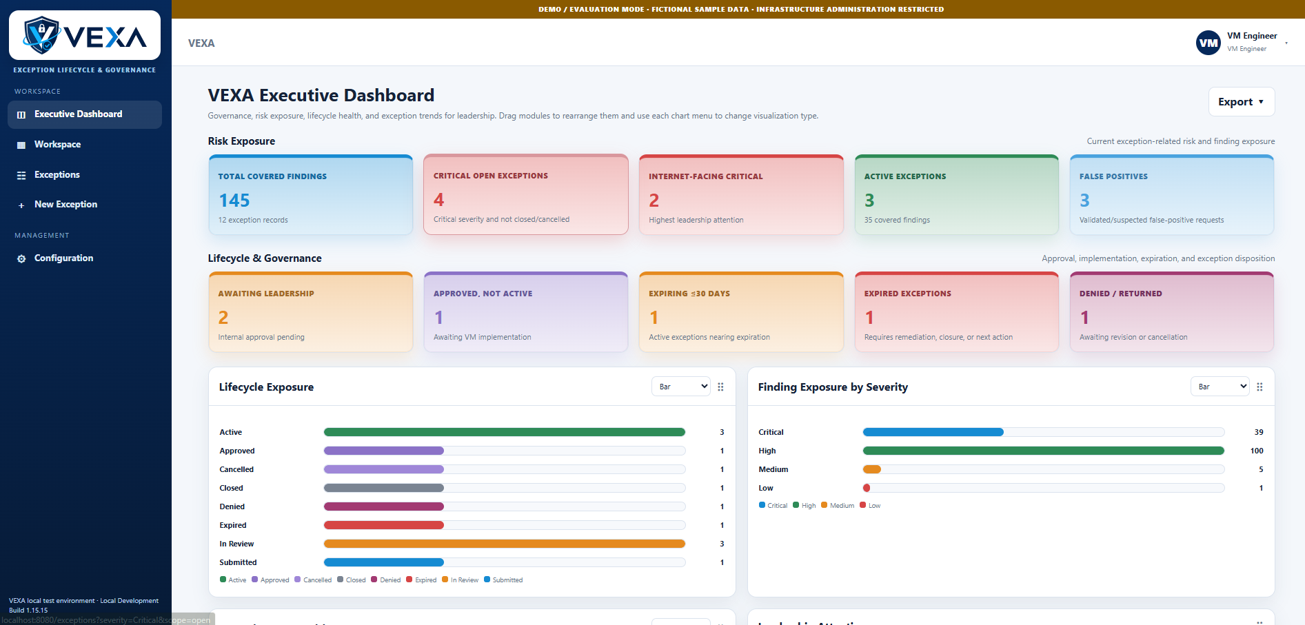 VEXA Executive Dashboard